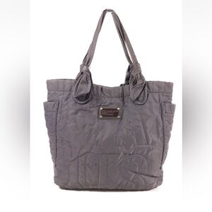 Marc Jacobs Standard Supply Large Gary/Silver Quilted Nylon Tote Bag